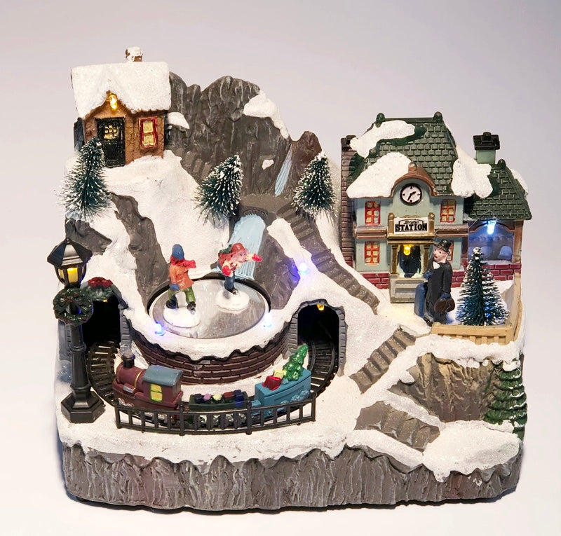 100100 LED train with ice skater