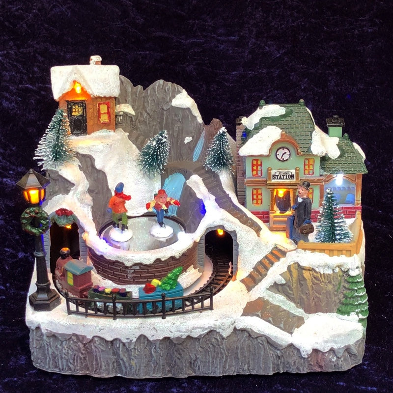 100100 LED train with ice skater
