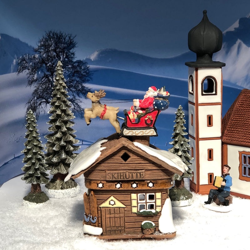13592 Reindeer sleigh with Santa Claus