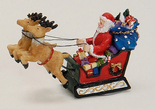 13592 Reindeer sleigh with Santa Claus