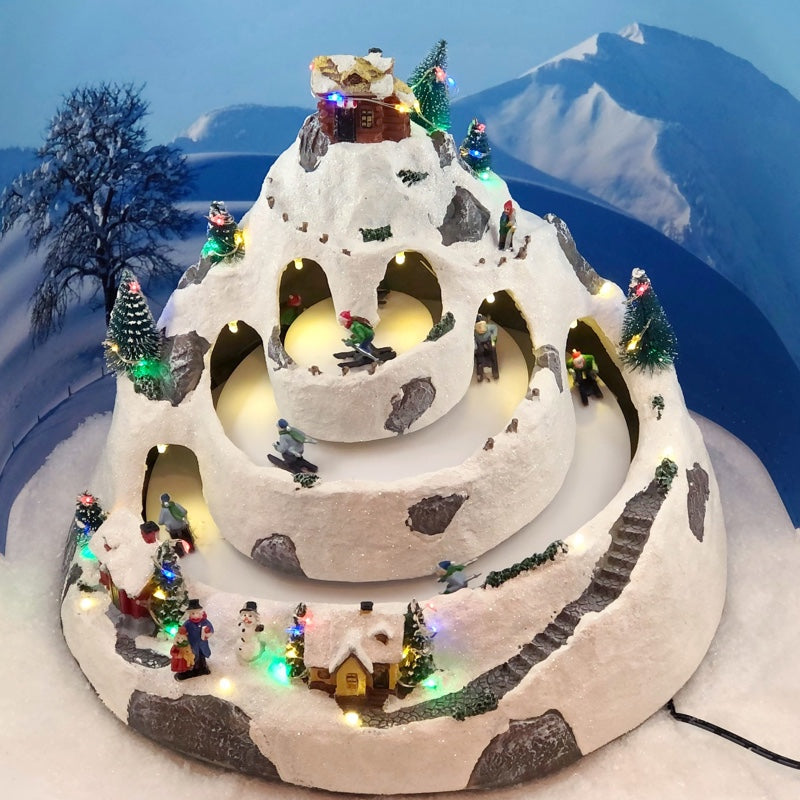 190410 LED winter fun with rotating skiers