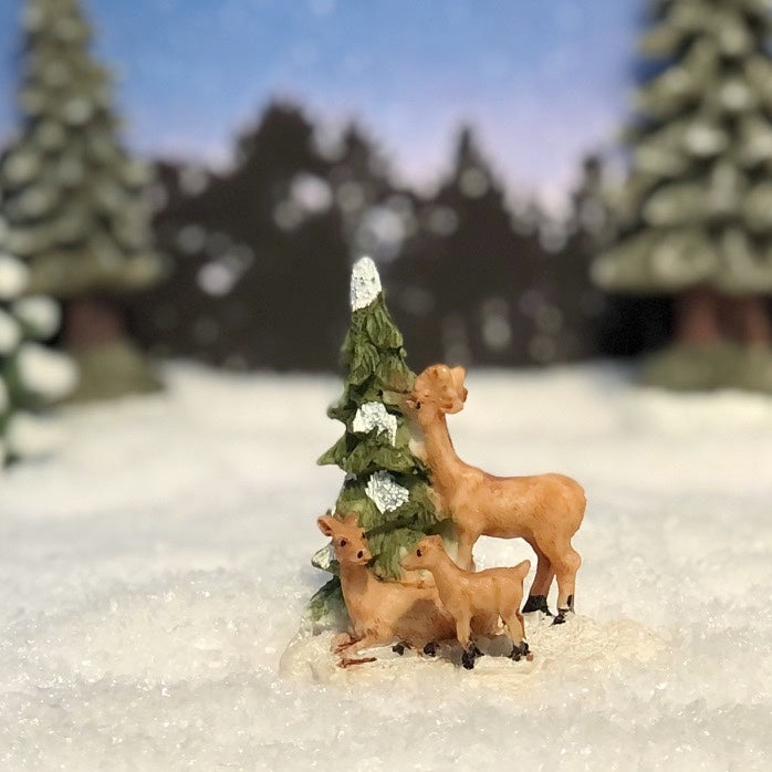 56775-B Deer with fir tree