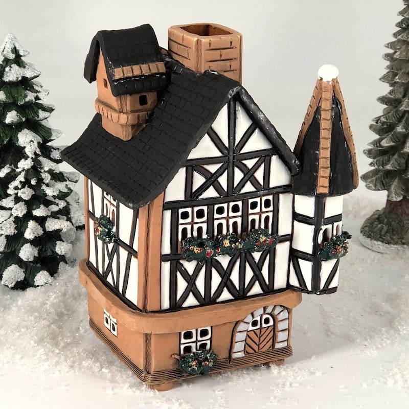 A517 half-timbered house with bay window