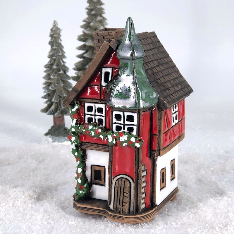 R099 red house with tower