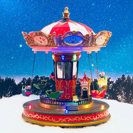 100330 LED Chain Carousel with Children