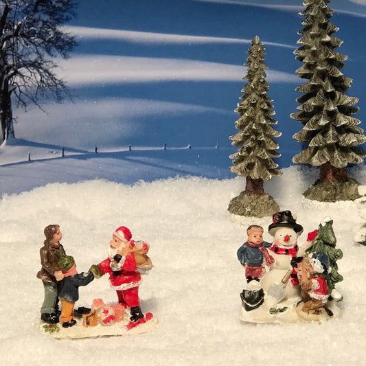 15391-B Figure group with Santa Claus/Snowman
