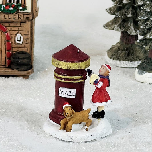 300118 Briefkasten mit Mädchen