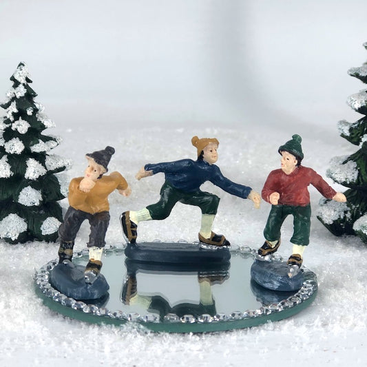 300130B Ice Skater Set of 3