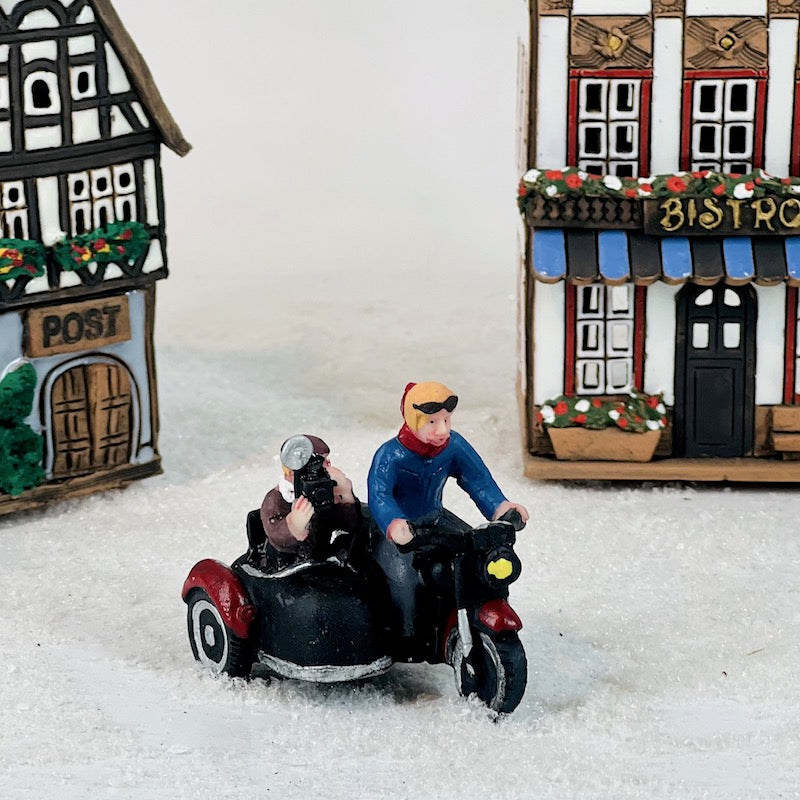 300145  Motorrad mit Beiwagen