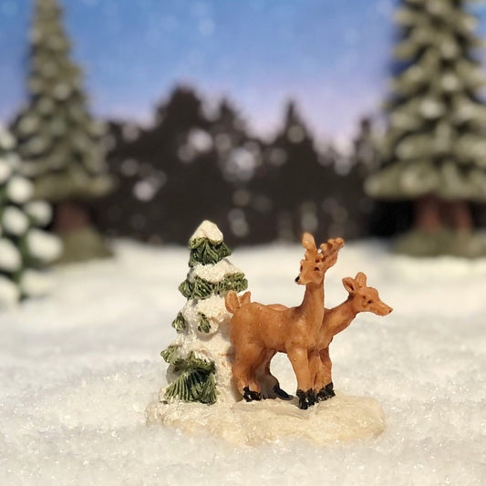 56775-A Deer with fir tree