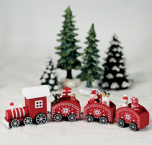 300200C   Holzzug rot mit Eiskristall