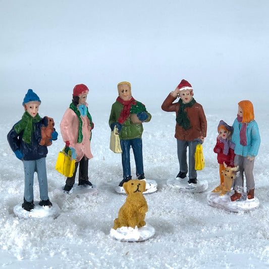 911740A Figure set with dog