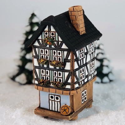 A511 half-timbered house