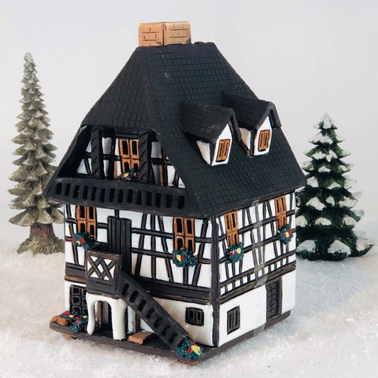 C500 half-timbered house with stairs